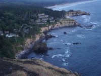 Summer Vacation 2018-209  The top of Cape Foulweather - those condos have quite a view!